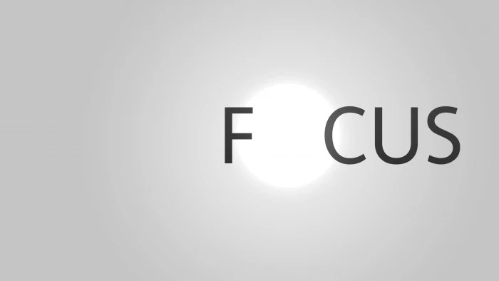 black and gray focus printed signage minimalism typography 2k