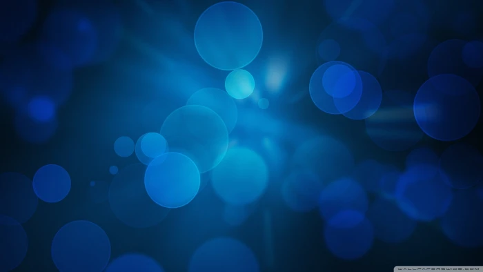 blue bokeh abstract illuminated defocused night celebration 2k