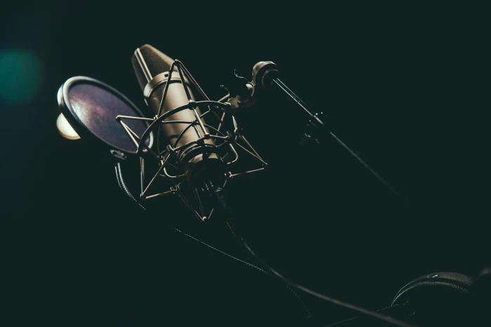 bokeh photography of condenser microphone shallow focus black 2k 4k 5k