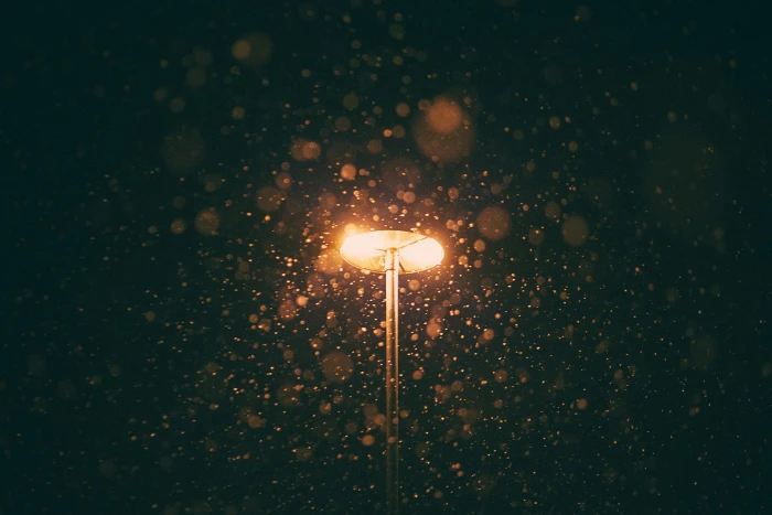 bokeh photography of park light lights city street illuminated 2k