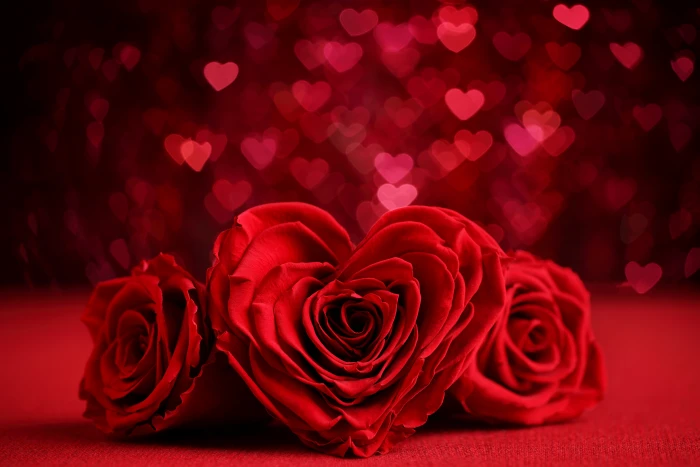 bokeh day flower heart shaped red romantic rose valentines 38 2k 4k 5k 8k