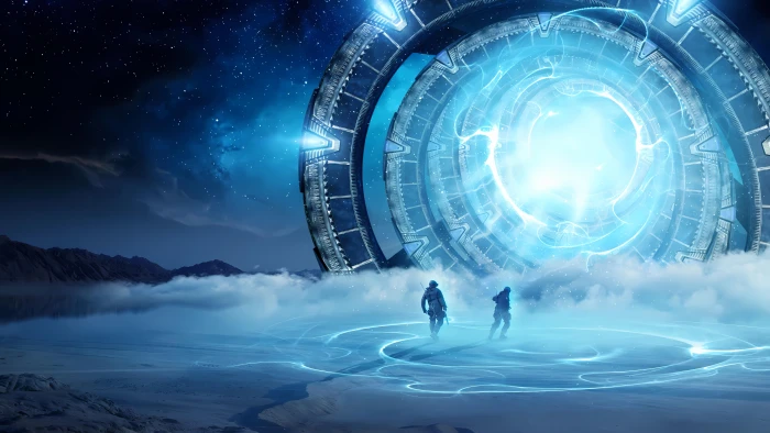 Portal digital futuristic 2k 4k 5k 8k