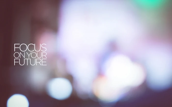 focus on your future text overlay bokeh photography with 55 2k