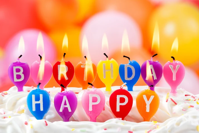holiday happiness fire bokeh happy birthday candles 2k 4k 5k