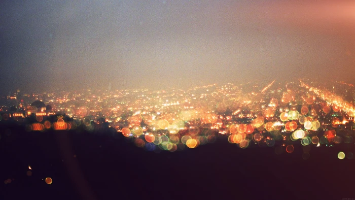 landscape photo of lights cityscape city bokeh architecture 2k