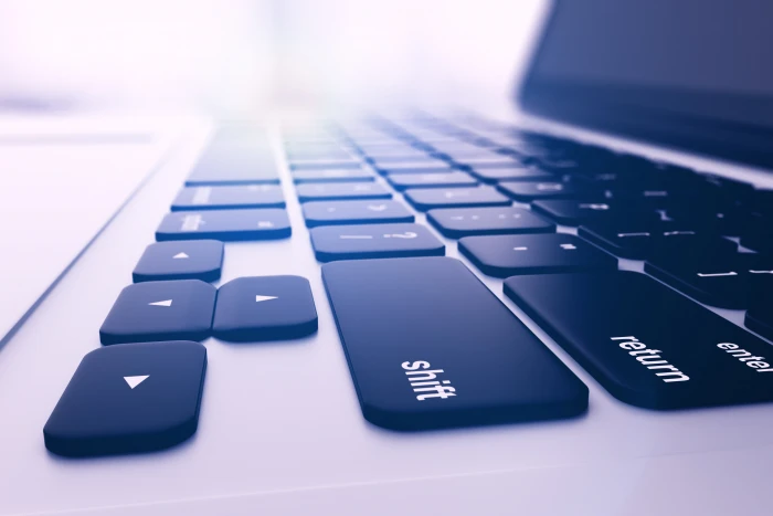 MacBook Pro macro blur keyboard laptop display screen notebook 16 2k 4k 5k