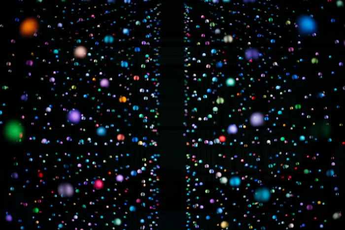 multicolored string lights during nighttime symmetry bokeh 2k 4k 5k