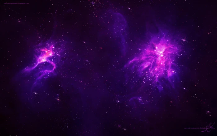 Nebula Stars Space Bokeh p purple stars photo 2k