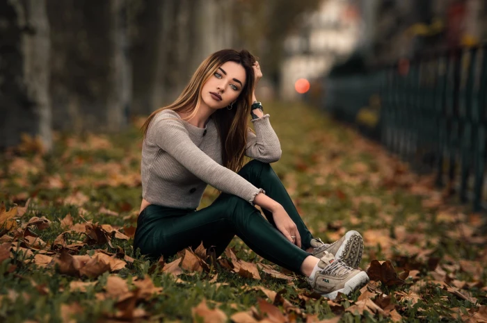 photography women model brunette portrait outdoors 2k