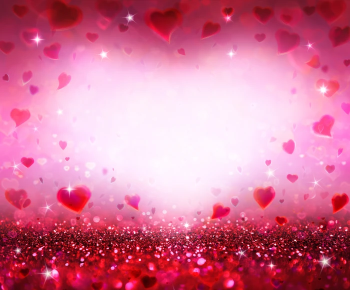 sequins hearts love pink romantic bokeh glitter 2k 4k 5k