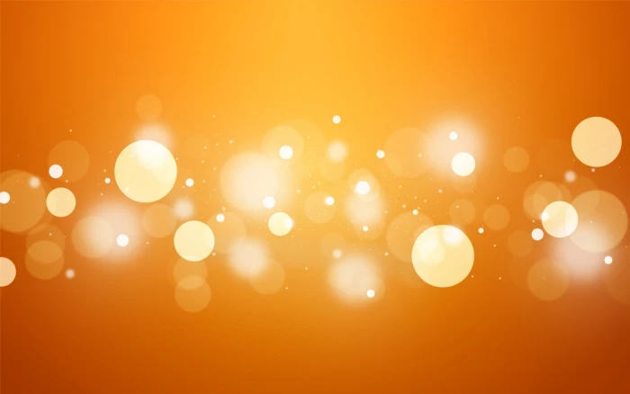 yellow bokeh lights glare circles glow backgrounds abstract 2k