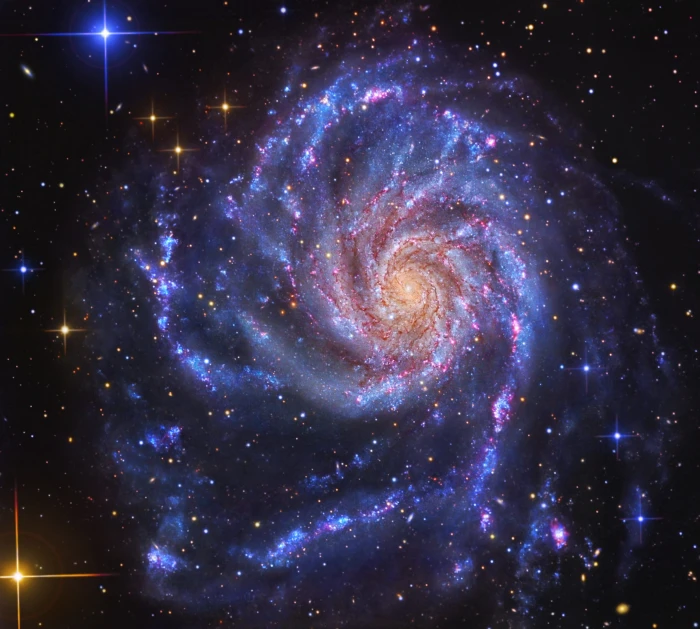 black and yellow Galaxy big dipper bar m fog kosmus 2k