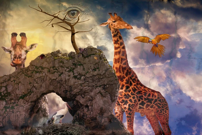 composing fantasy mystical photomontage fairytale surreal 2k 4k 5k