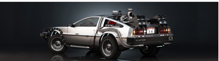 beige coupe wallpaper DMC DeLorean Back to the Future car 33 widescreen dualmonitor dualscreen 2k 4k