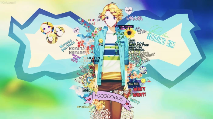 Anime Mystic Messenger text communication western script 2k