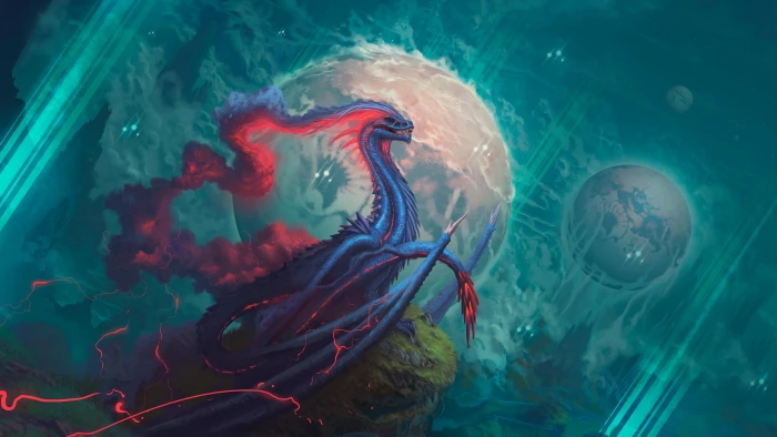 fantasy art dragon mystical mythical creature 2k 4k 5k