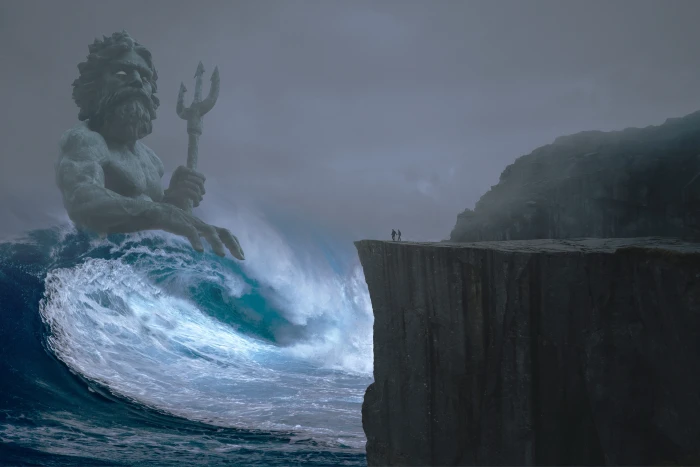 fantasy mystical poseidon mysterious dream dark gloomy 2k 4k 5k 8k 10k