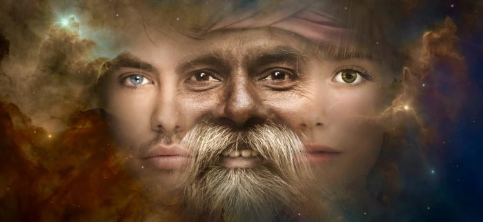 fantasy portrait face old young magic surreal light 2k 4k 5k