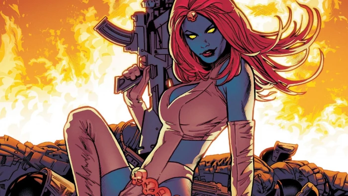 fire girl fantasy Mystic weapon Marvel comics redhead 2k