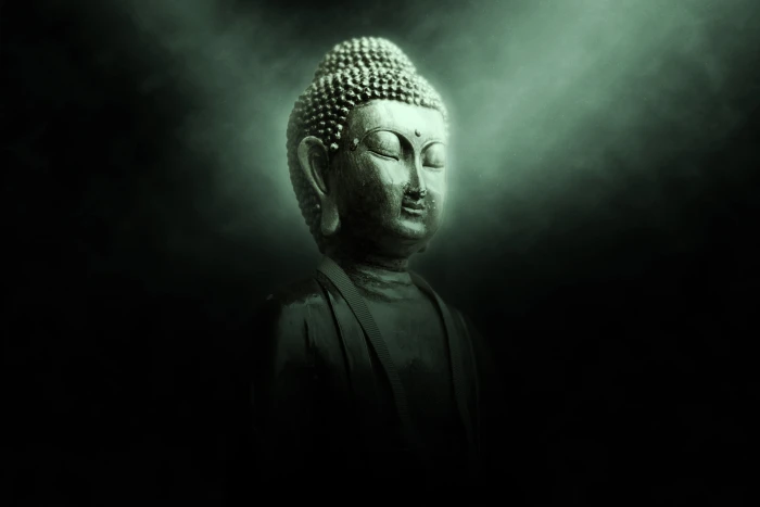 Gautama Buddha statue spiritual meditation religion asia 2k 4k 5k