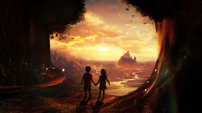 kids fantasy art soul mate mysterious mystical dreamland 2k