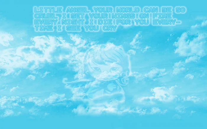 Little Angel nice blue mystic cute and abstract 2k
