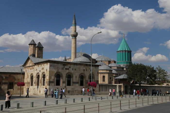 mevlana konya cami museum turkey minaret dome islam 2k 4k 5k