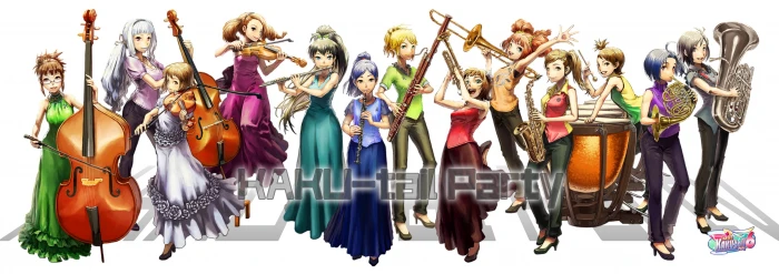 amami azusa drums dual flute futami ganaha group haruka widescreen dualmonitor dualscreen 2k