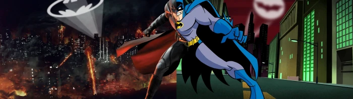 batman comics dual heroes monitor screen widescreen dualmonitor dualscreen 2k 4k