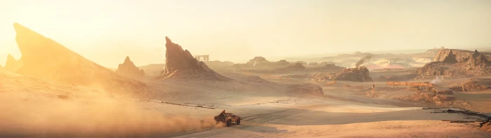 brown deser Mad Max video games dual monitors wasteland desert widescreen dualmonitor dualscreen 2k 4k 5k
