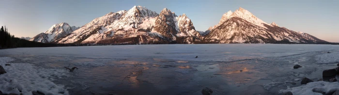 Dual Monitors ice lake landscape mountain Multiple Display widescreen dualmonitor dualscreen 2k 4k