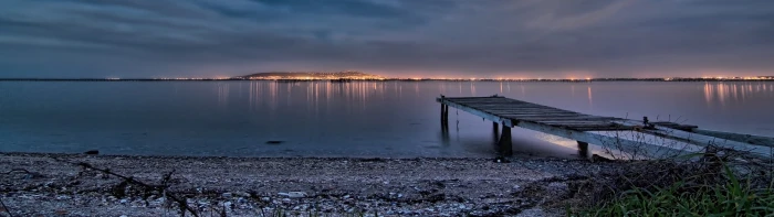 dual screen landscape nature water sky lake cloud widescreen dualmonitor dualscreen 2k 4k