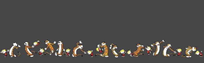 tiger wallpaper Calvin and Hobbes comics minimalism dual monitors widescreen dualmonitor dualscreen 2k 4k