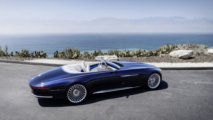 blue Aston Martin convertible coupe Mercedes Maybach 6 electric cars 2k 4k 5k 8k