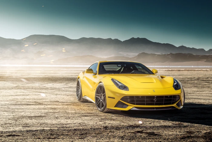 Ferrari Yellow Ferrada Wheels mode of transportation 2k 4k 5k