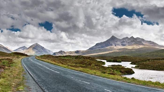 Isle of Skye Scotland Europe road mountain travel 2k 4k 5k 8k