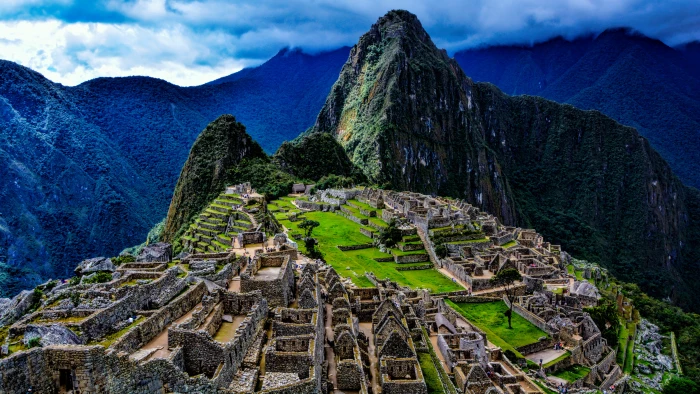 Macho Picchu in aerial photography machupicchu 2k 4k 5k