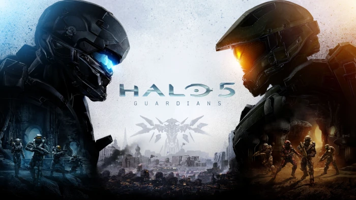 white and black ceramic table decor Halo 5 Guardians poster 2k 4k 5k 8k