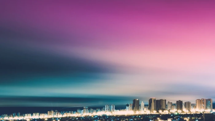 Night Cityscape city lights 2k
