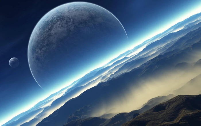 A beautiful view of the moon 2k