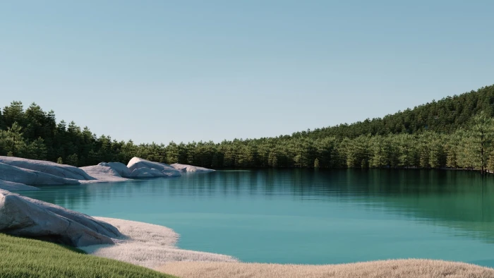 Windows 11 Forest Lake Scenery 2k
