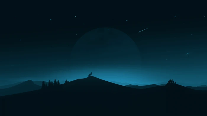 Night in the desert 2k 4k