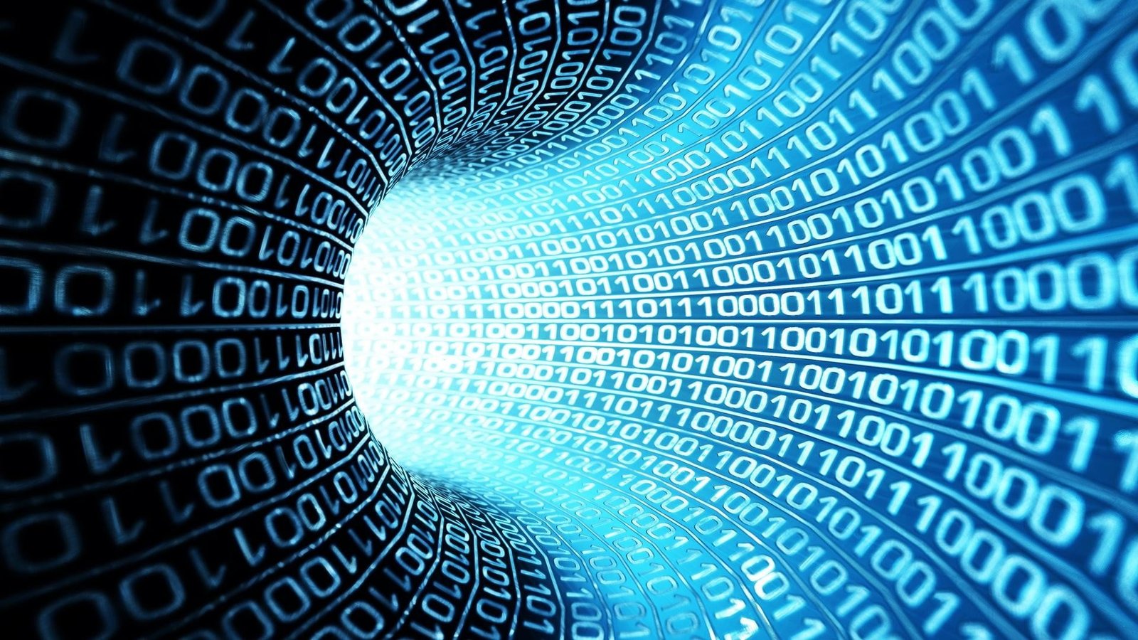 abstract tunnel numbers binary cyber internet digital art