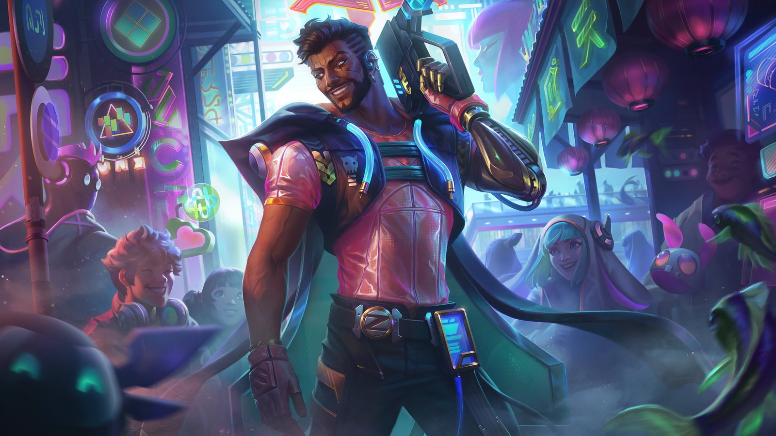 Cyber Pop Akshan League of Legends Riot Games ADC Adcarry 2k 4k 5k