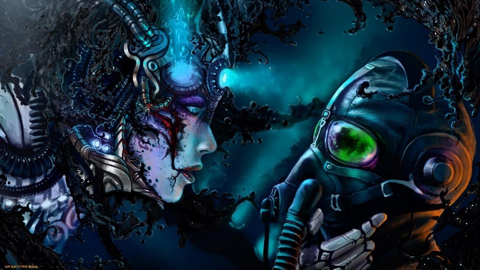 Cyber Dark Emo fetish girl Girls goth Gothic vampire