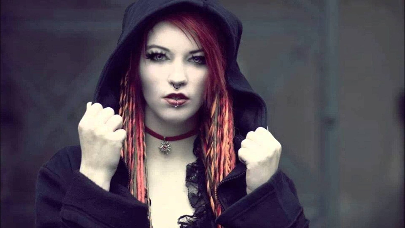 Cyber Dark Emo fetish girl Girls goth Gothic vampire