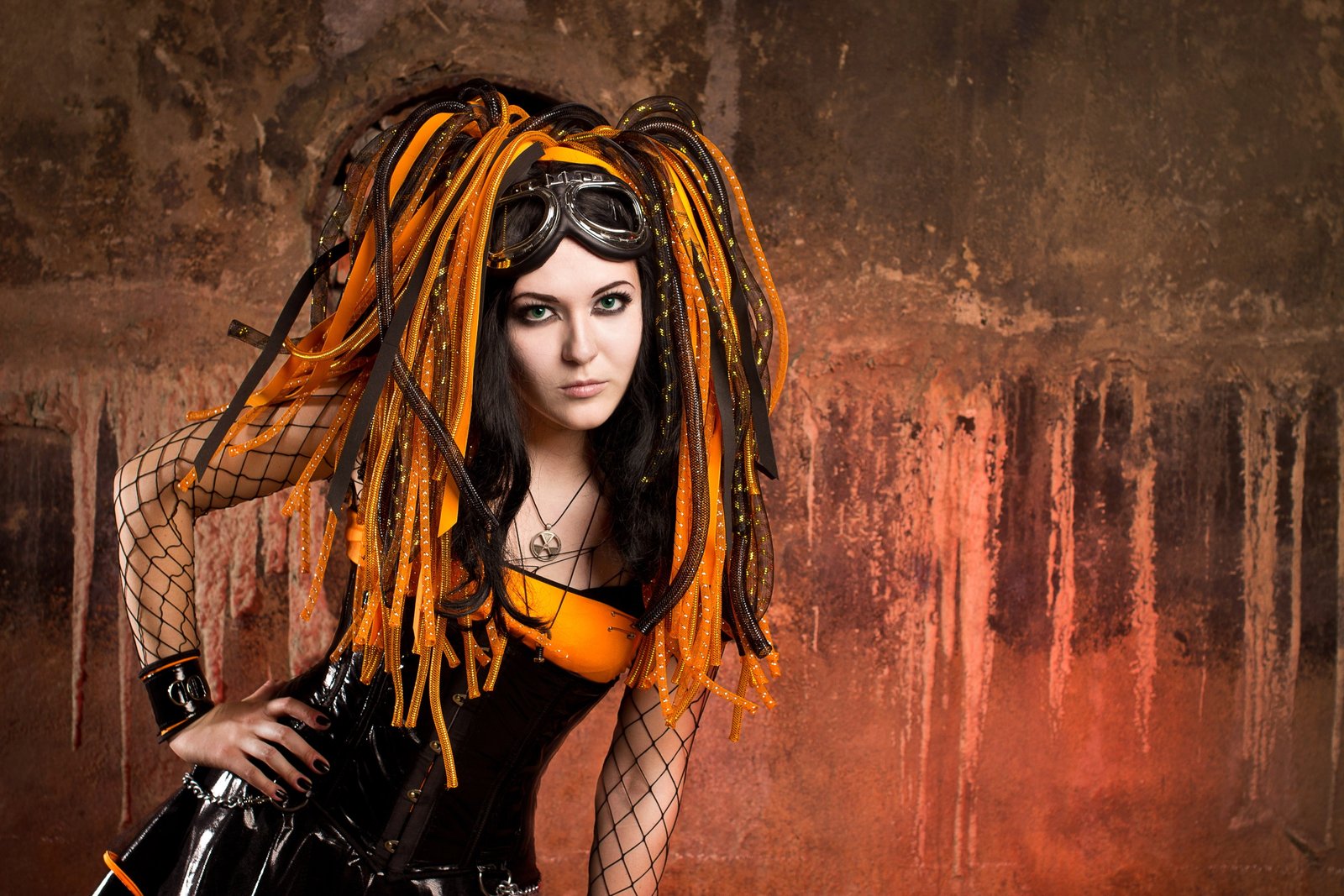 Cyber Dark Emo fetish girl Girls goth Gothic vampire 2k 4k 5k