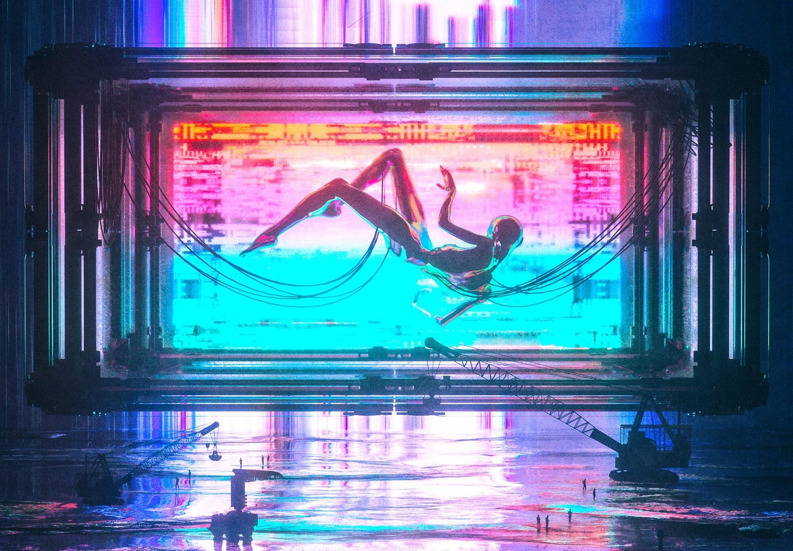 Jonathan Plesel neon cyber