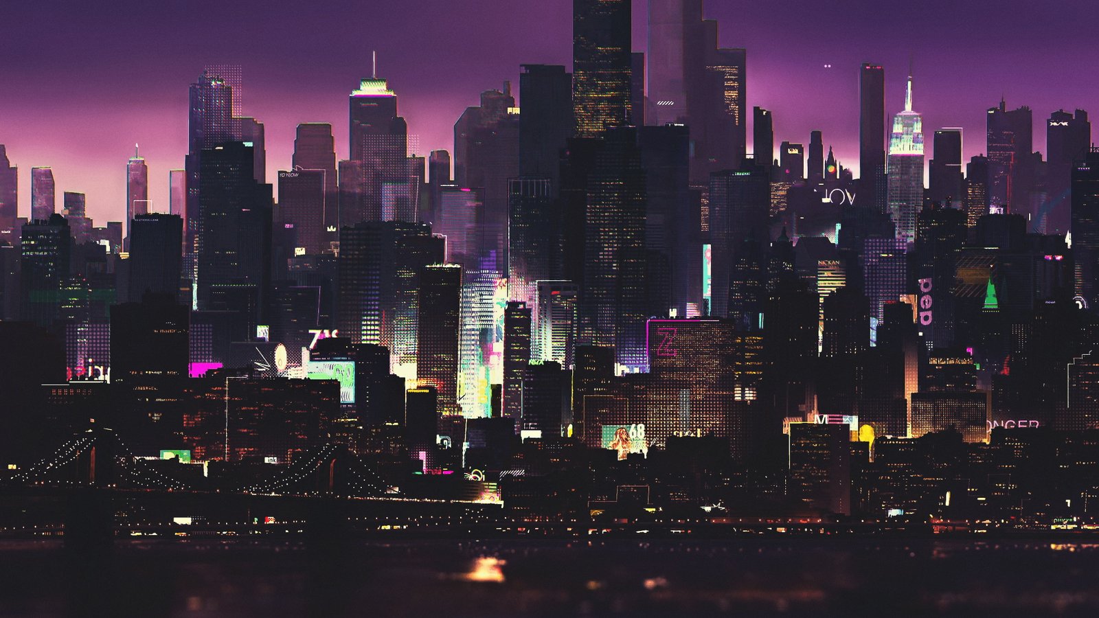 night artwork futuristic city cyberpunk science fiction 42 2k