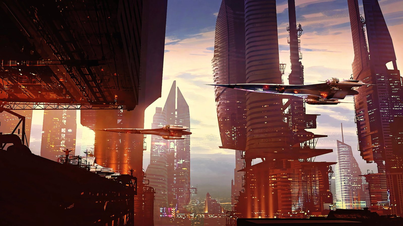 science fiction digital art concept artwork futuristic 2k